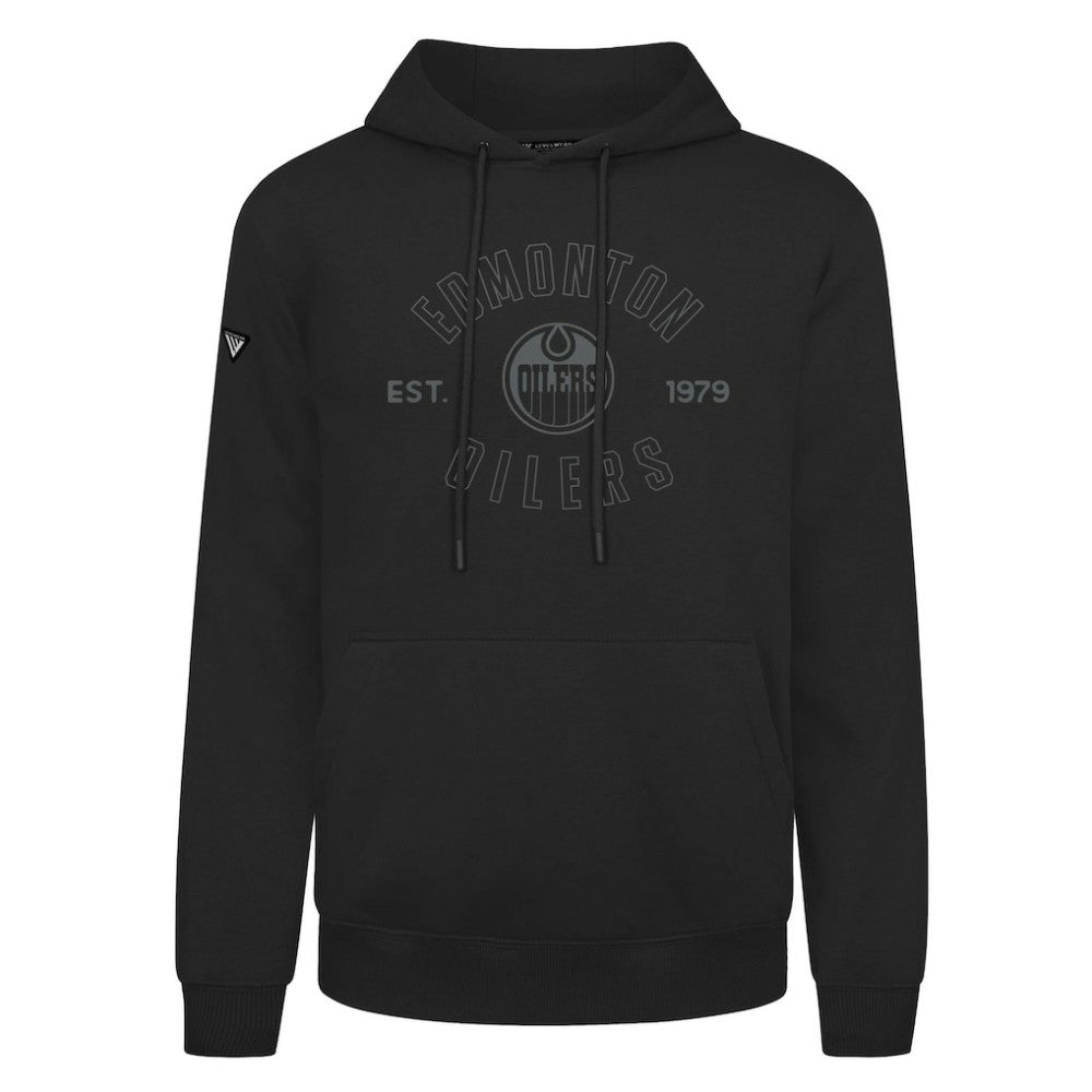 Edmonton Oilers Levelwear Podium Abyssal Pullover Hoodie - Black Hoodies