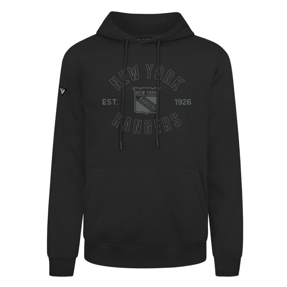New York Rangers Levelwear Podium Abyssal Pullover Hoodie - Black Hoodies