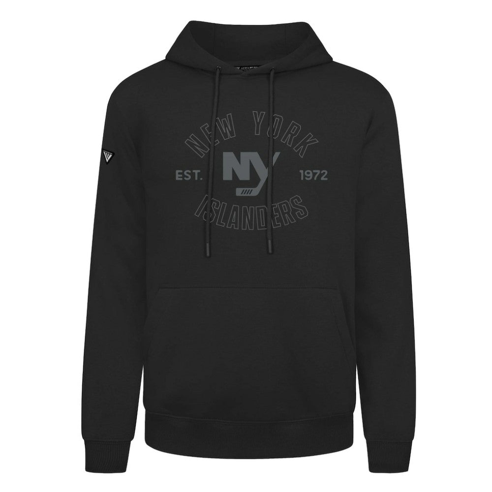 New York Islanders Levelwear Podium Abyssal Pullover Hoodie - Black Hoodies