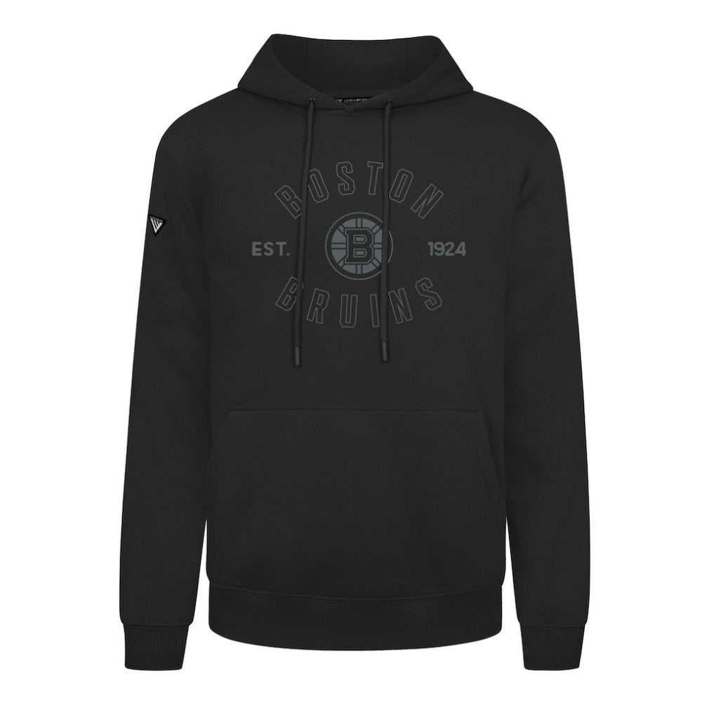 Boston Bruins Levelwear Podium Abyssal Pullover Hoodie - Black Hoodies