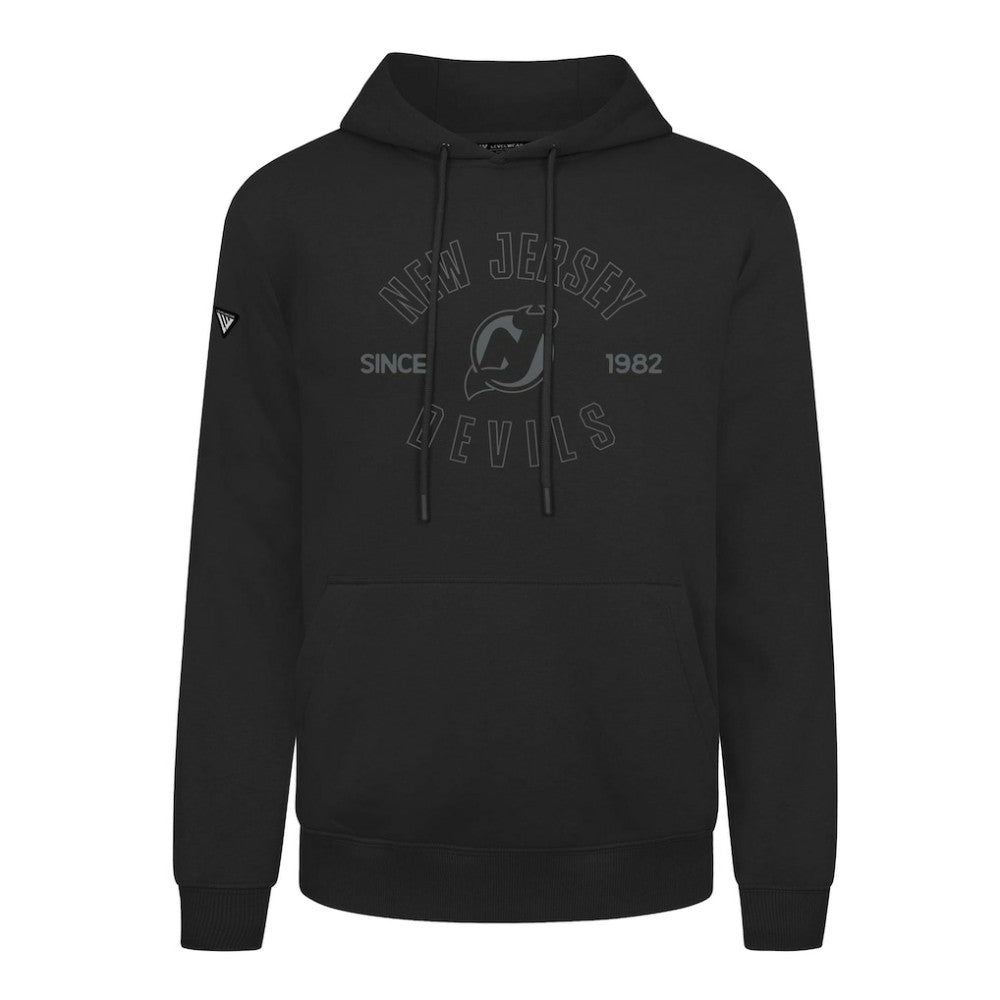 New Jersey Devils Levelwear Podium Abyssal Pullover Hoodie - Black Jerseys