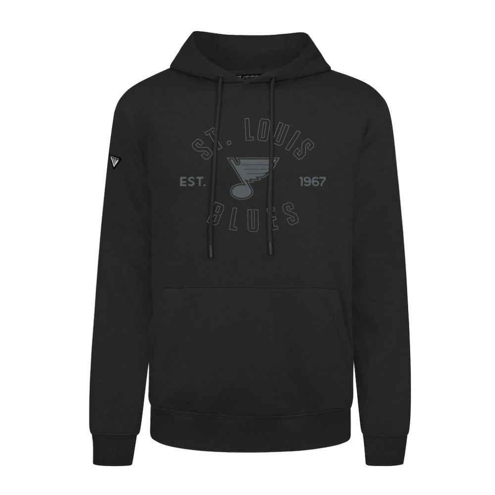 St. Louis Blues Levelwear Podium Abyssal Pullover Hoodie - Black Hoodies