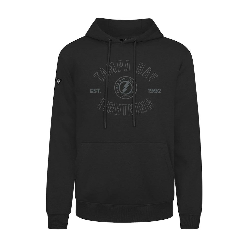 Tampa Bay Lightning Levelwear Podium Abyssal Pullover Hoodie - Black Hoodies
