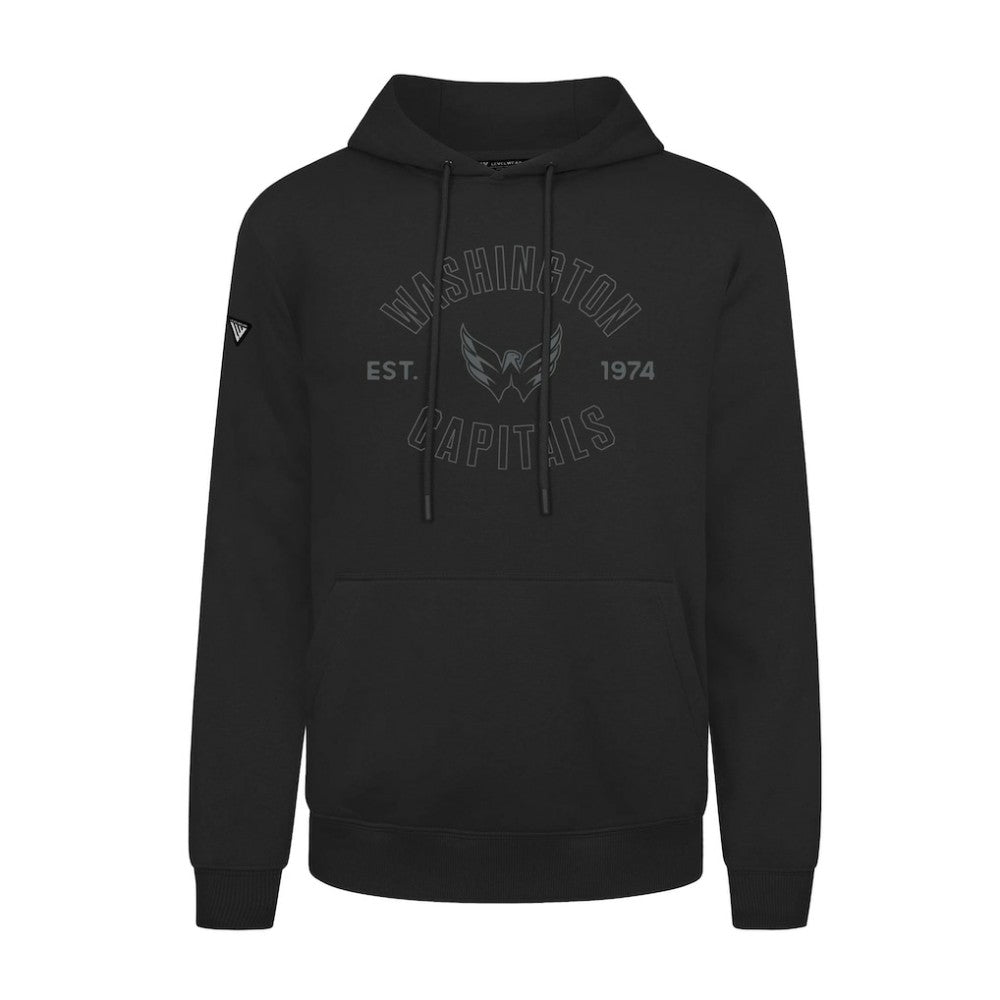 Washington Capitals Levelwear Podium Abyssal Pullover Hoodie - Black Hoodies