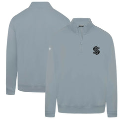 Seattle Kraken Levelwear Murray Nightfall Quarter-Zip Jacket - Gray Jackets