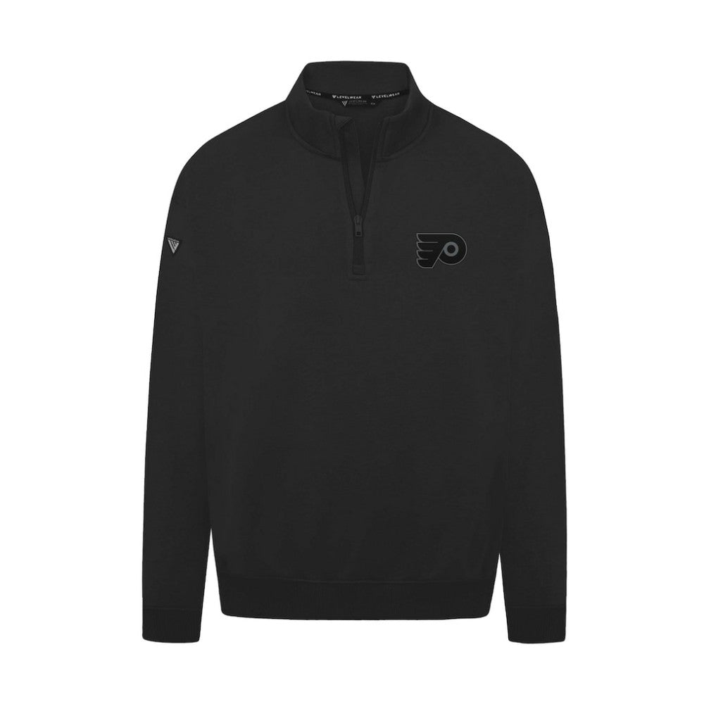 Philadelphia Flyers Levelwear Murray Nightfall Quarter-Zip Jacket - Black Jackets