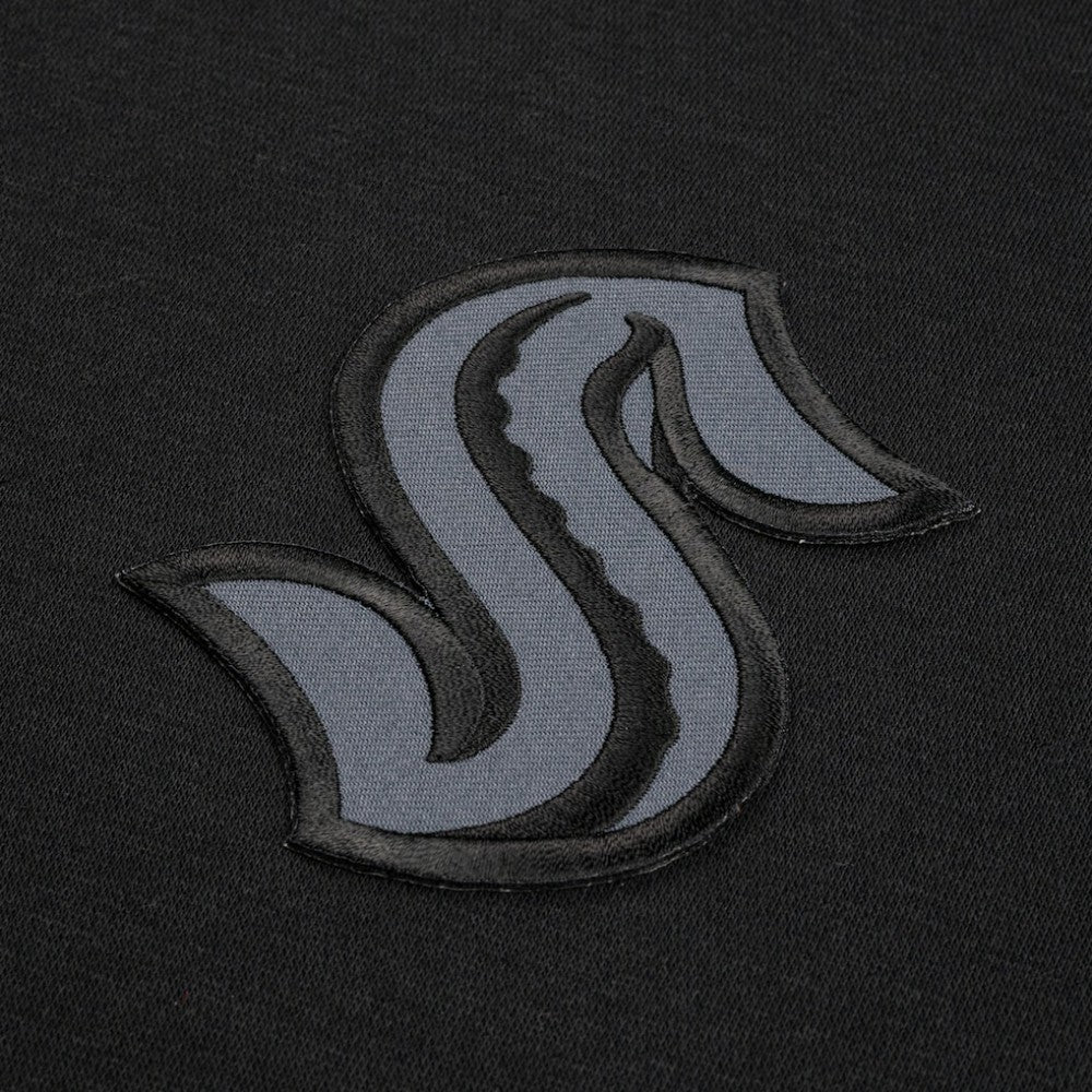 Seattle Kraken Levelwear Murray Nightfall Quarter-Zip Jacket - Black Jackets