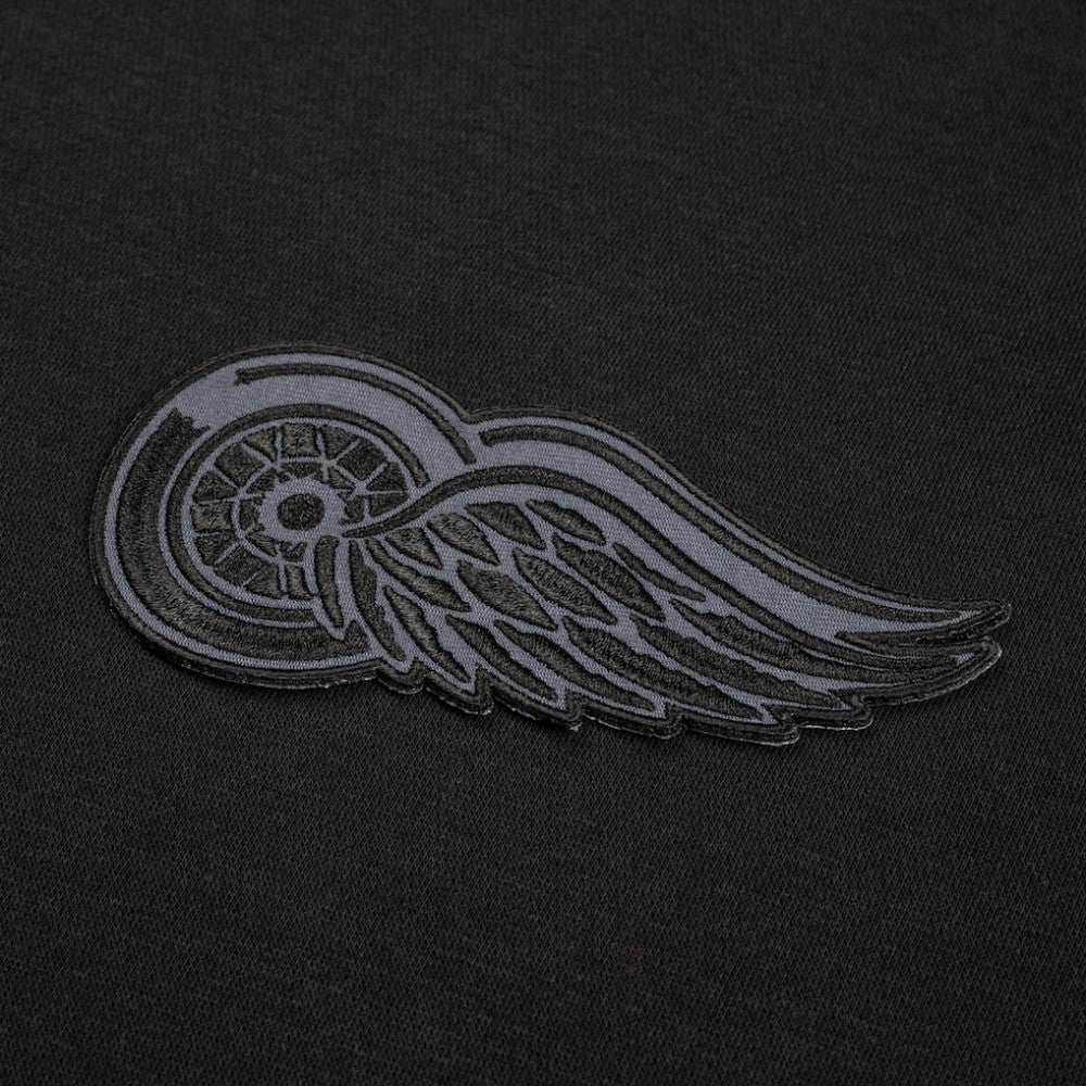 Detroit Red Wings Levelwear Murray Nightfall Quarter-Zip Jacket - Black Jackets