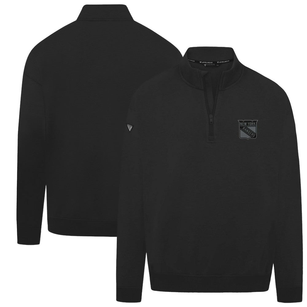 New York Rangers Levelwear Murray Nightfall Quarter-Zip Jacket - Black Jackets
