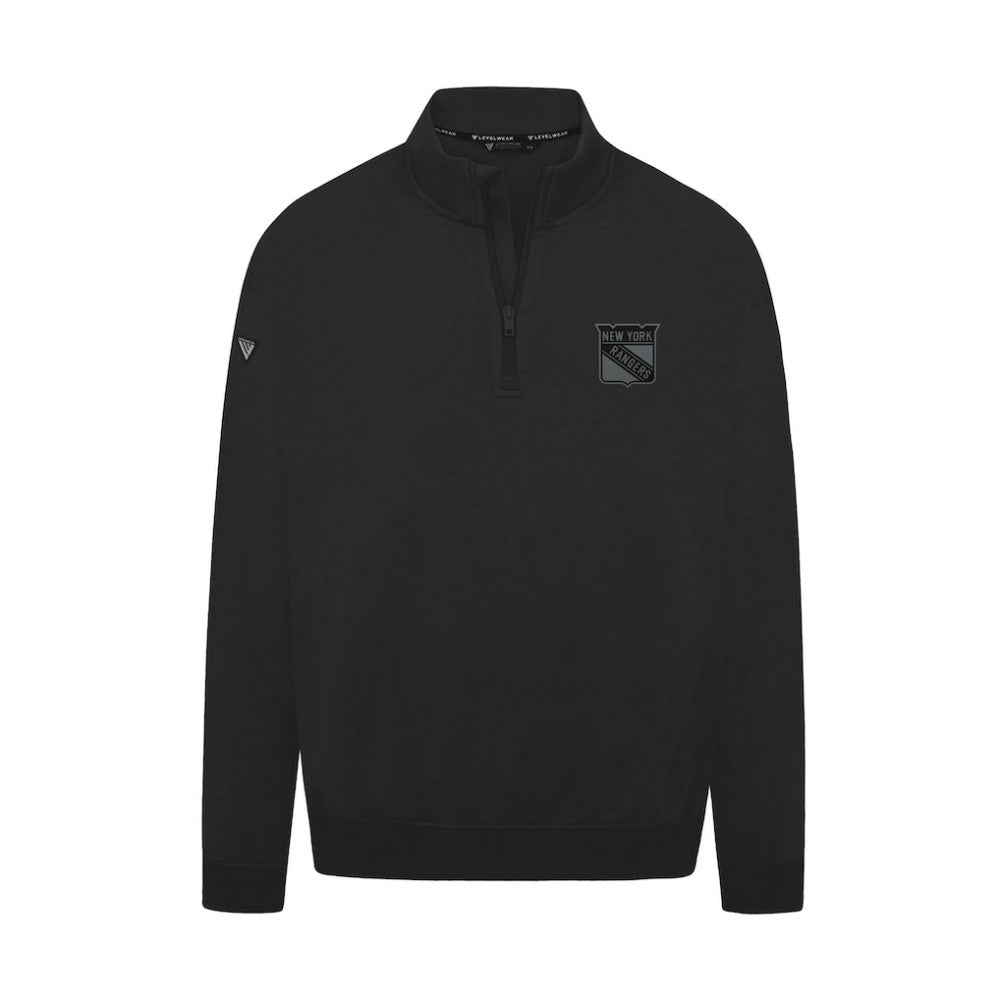 New York Rangers Levelwear Murray Nightfall Quarter-Zip Jacket - Black Jackets