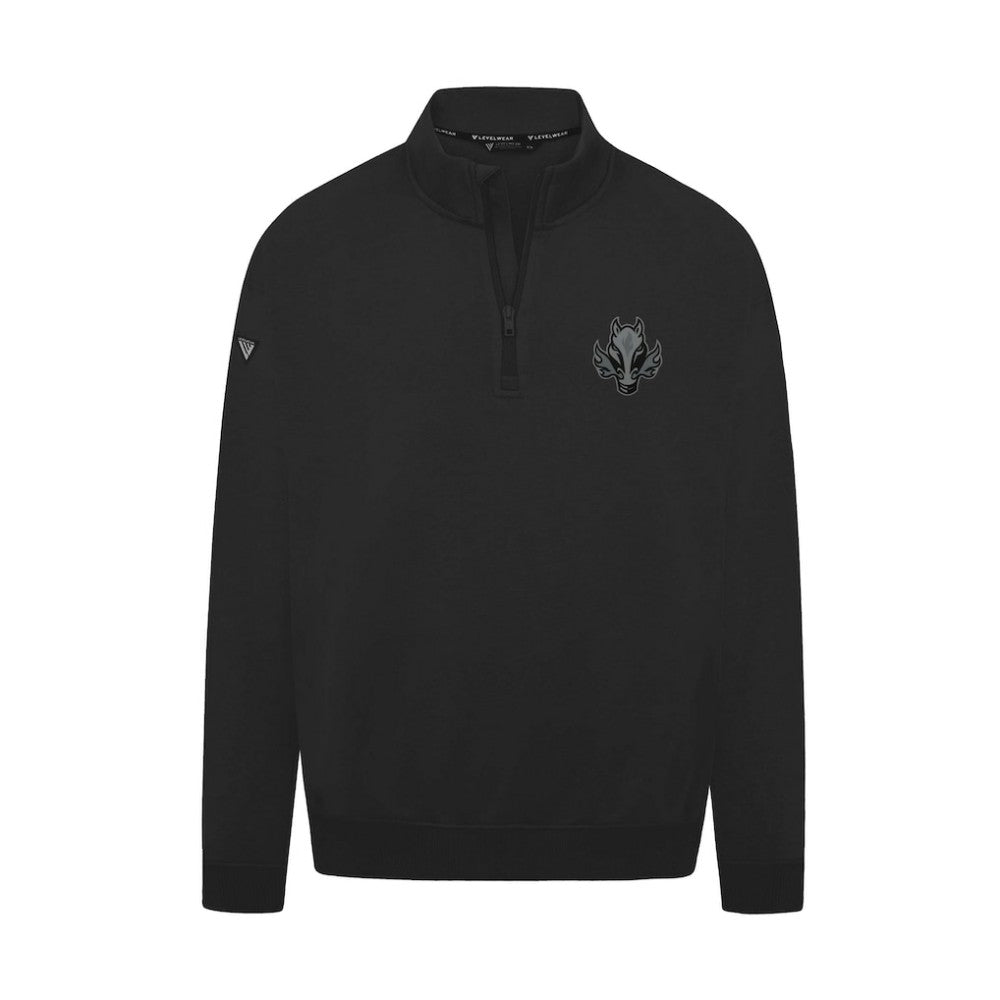 Calgary Flames Levelwear Murray Nightfall Quarter-Zip Jacket - Black Jackets