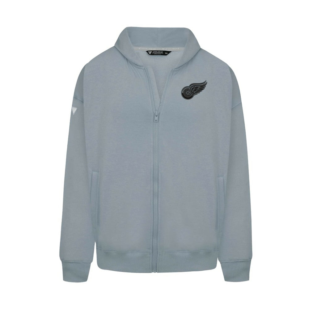 Detroit Red Wings Levelwear Uphill Abyssal Full-Zip Hoodie - Gray Hoodies