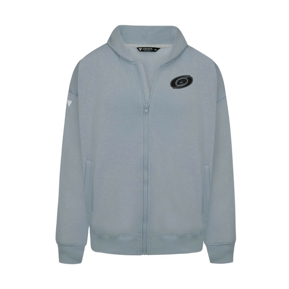 Carolina Hurricanes Levelwear Uphill Abyssal Full-Zip Hoodie - Gray Hoodies