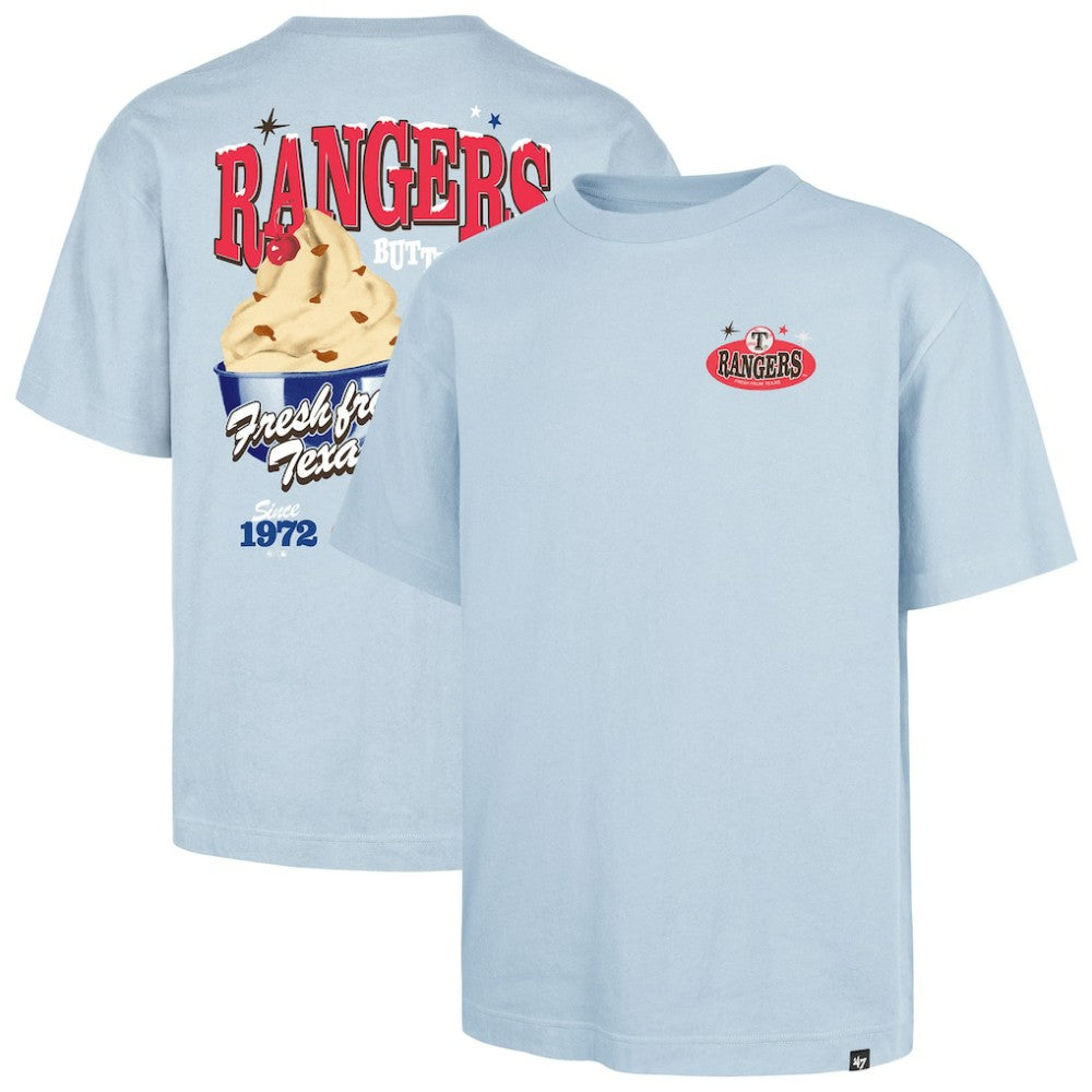 Texas Rangers Ice Cream Parlor Foundation T-Shirt Light Blue