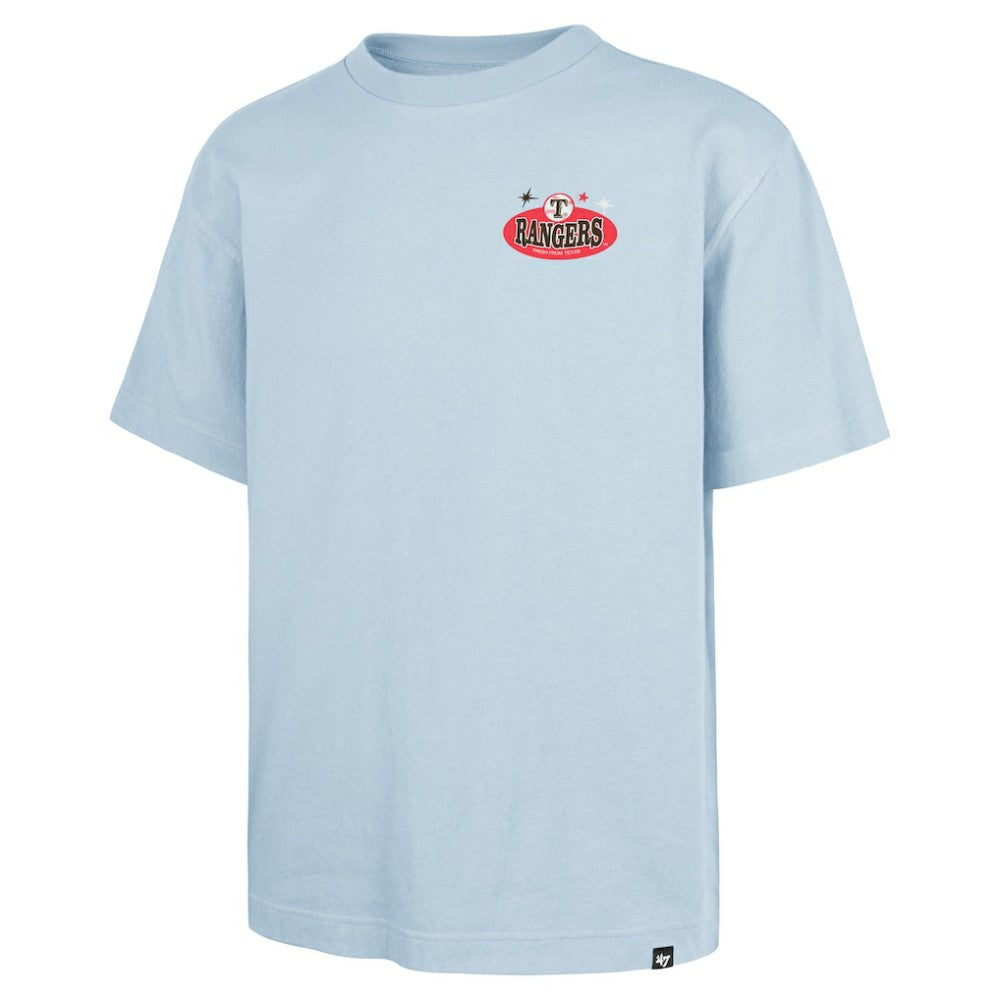 Texas Rangers Ice Cream Parlor Foundation T-Shirt Light Blue