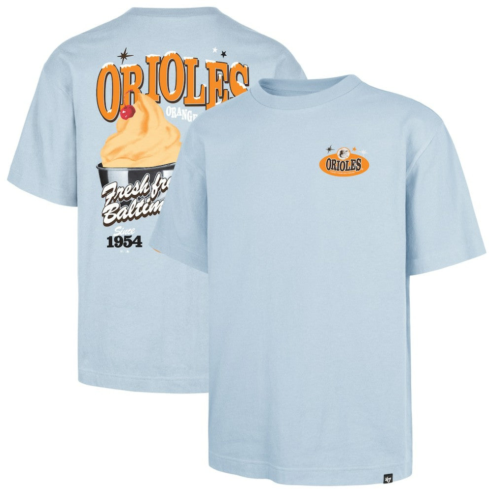 Baltimore Orioles Ice Cream Parlor Foundation T-Shirt Light Blue