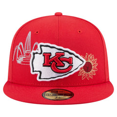 Kansas City Chiefs New Era State Stitch 59FIFTY Fitted Hat - Red for sale