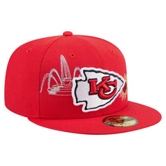 Kansas City Chiefs New Era State Stitch 59FIFTY Fitted Hat - Red for sale