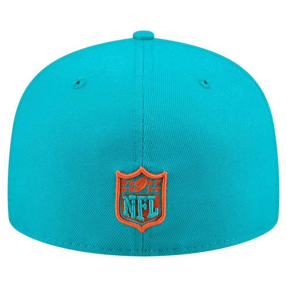 Miami Dolphins New Era State Stitch 59FIFTY Fitted Hat - Aqua discount