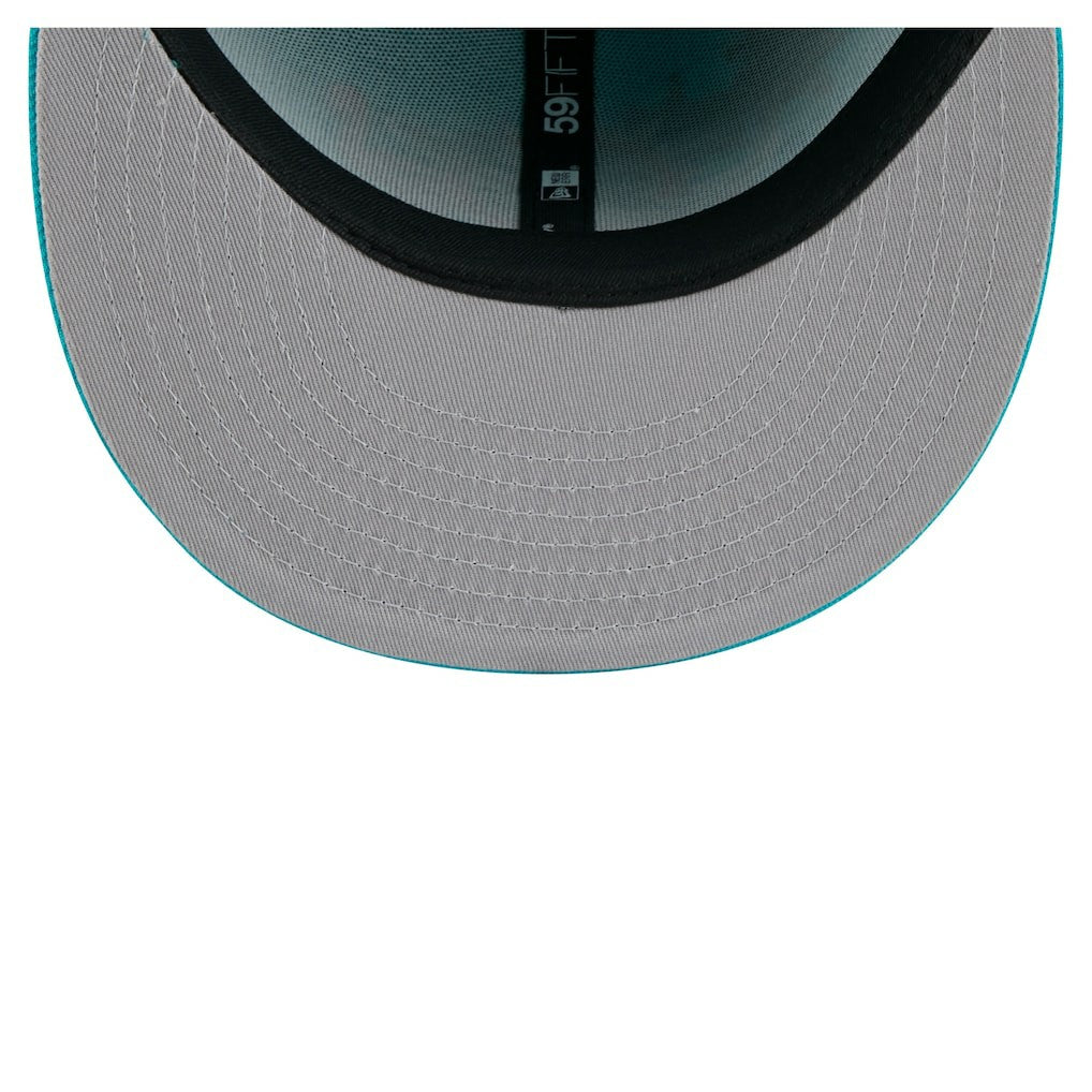 Miami Dolphins New Era State Stitch 59FIFTY Fitted Hat - Aqua discount
