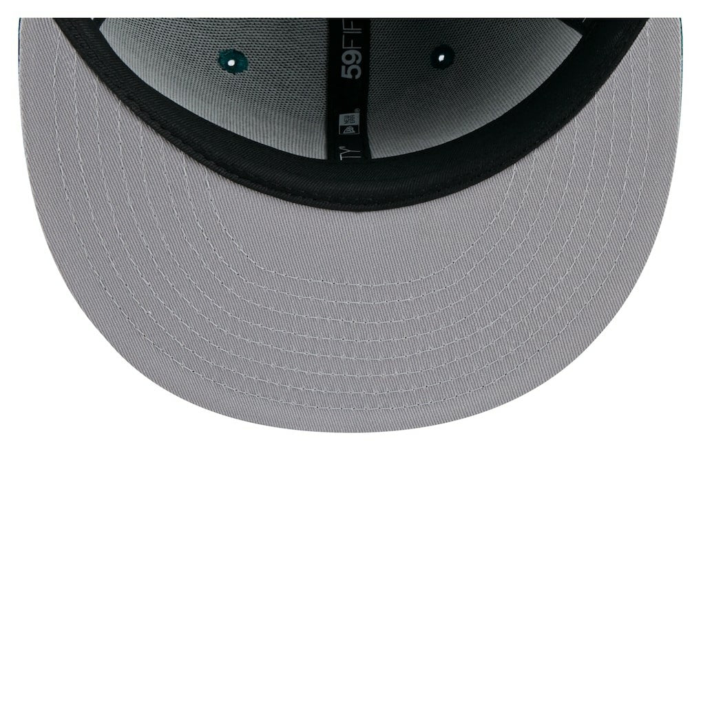 Philadelphia Eagles New Era State Stitch 59FIFTY Fitted Hat - Midnight Green cheap