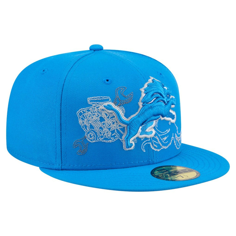 Detroit Lions New Era State Stitch 59FIFTY Fitted Hat - Blue cheap