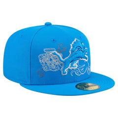 Detroit Lions New Era State Stitch 59FIFTY Fitted Hat - Blue cheap