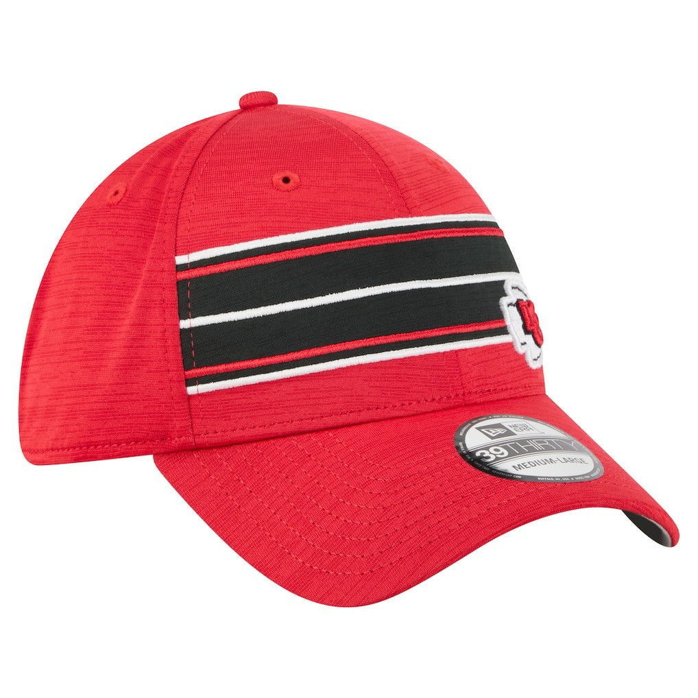 Kansas City Chiefs New Era Stripes 39THIRTY Flex Hat - Red outlet