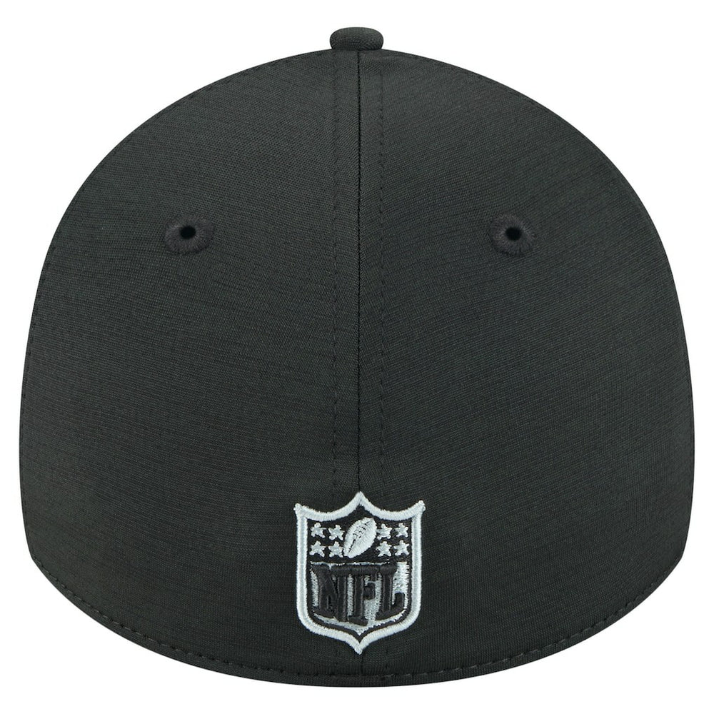 Las Vegas Raiders New Era Stripes 39THIRTY Flex Hat - Black on sale