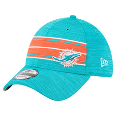 Miami Dolphins New Era Stripes 39THIRTY Flex Hat - Aqua for sale