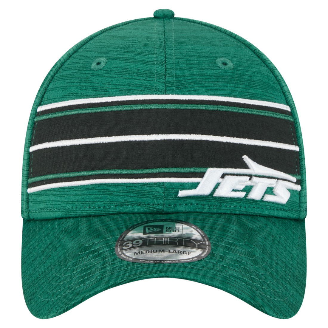 New York Jets New Era Stripes 39THIRTY Flex Hat - Green discount