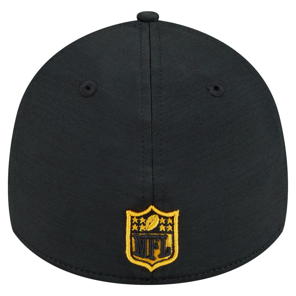 Pittsburgh Steelers New Era Stripes 39THIRTY Flex Hat - Black online