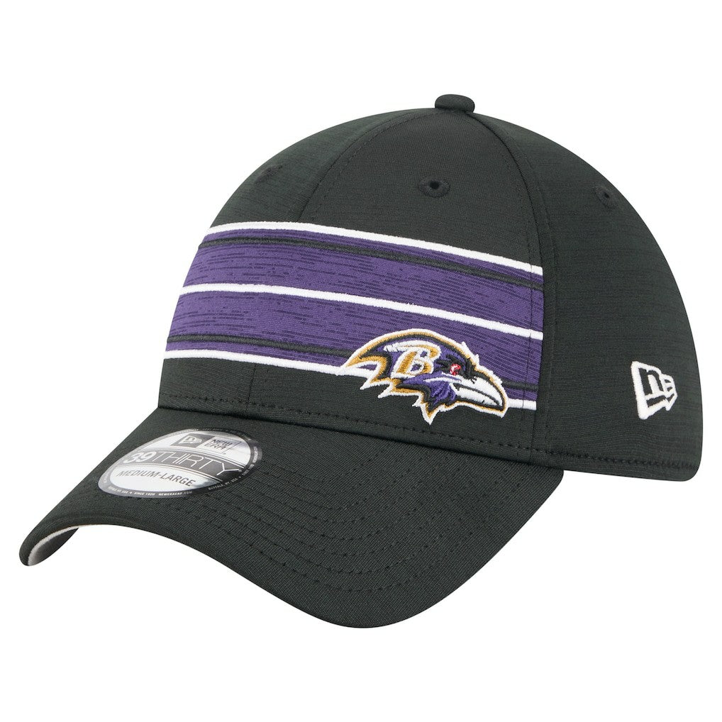 Baltimore Ravens New Era Stripes 39THIRTY Flex Hat - Black outlet