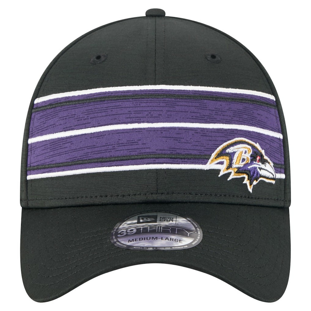 Baltimore Ravens New Era Stripes 39THIRTY Flex Hat - Black outlet