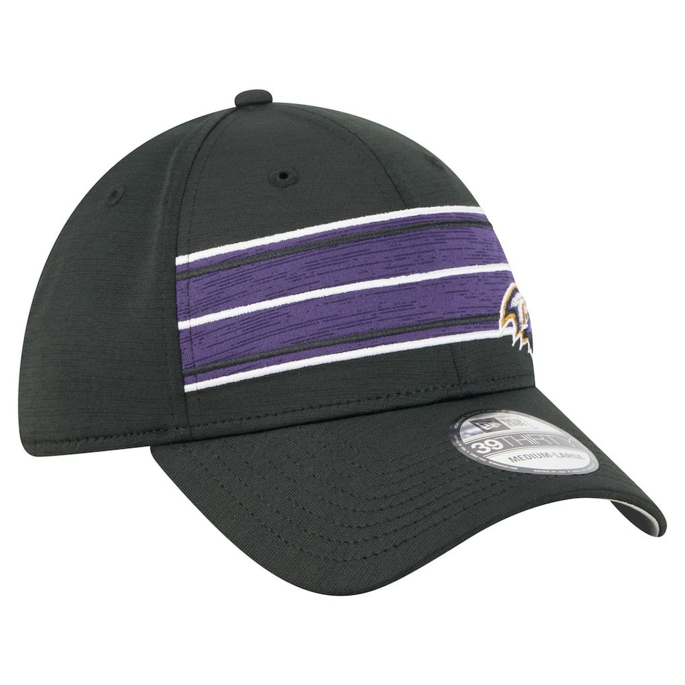 Baltimore Ravens New Era Stripes 39THIRTY Flex Hat - Black outlet