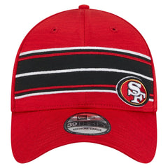San Francisco 49ers New Era Stripes 39THIRTY Flex Hat - Scarlet on sale