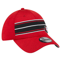 San Francisco 49ers New Era Stripes 39THIRTY Flex Hat - Scarlet on sale