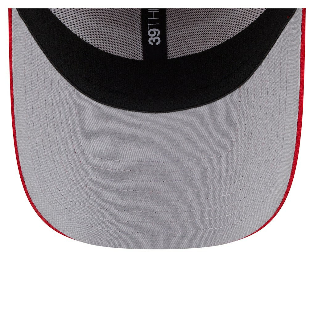 San Francisco 49ers New Era Stripes 39THIRTY Flex Hat - Scarlet on sale