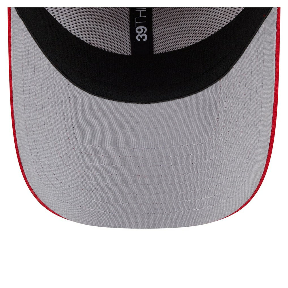 San Francisco 49ers New Era Stripes 39THIRTY Flex Hat - Scarlet on sale