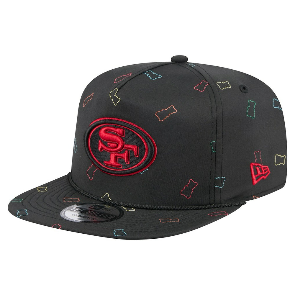 San Francisco 49ers New Era Gummy Golfer Snapback Hat - Black cheap
