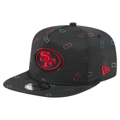 San Francisco 49ers New Era Gummy Golfer Snapback Hat - Black cheap