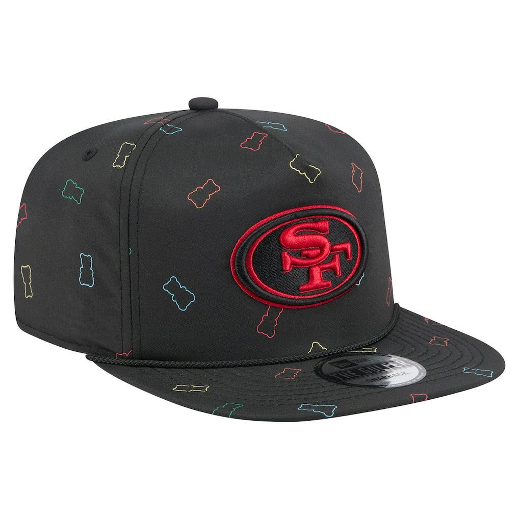 San Francisco 49ers New Era Gummy Golfer Snapback Hat - Black cheap