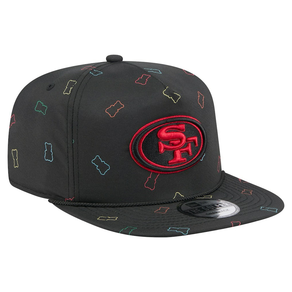 San Francisco 49ers New Era Gummy Golfer Snapback Hat - Black cheap