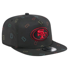 San Francisco 49ers New Era Gummy Golfer Snapback Hat - Black cheap