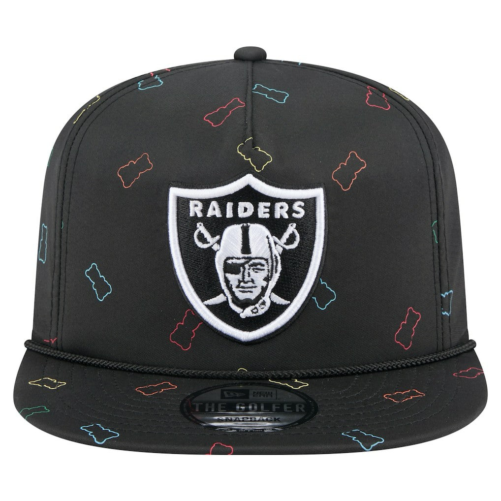 Las Vegas Raiders New Era Gummy Golfer Snapback Hat - Black sale