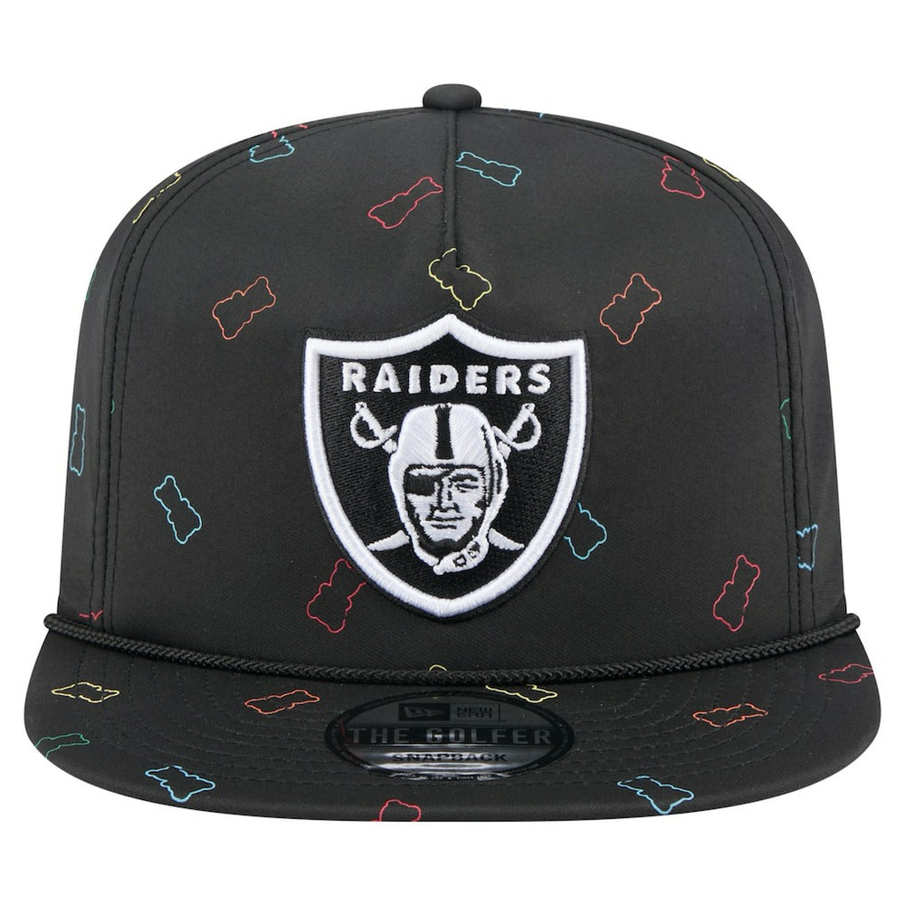 Las Vegas Raiders New Era Gummy Golfer Snapback Hat - Black sale