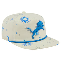 Detroit Lions New Era Celestial Golfer Snapback Hat - Cream online