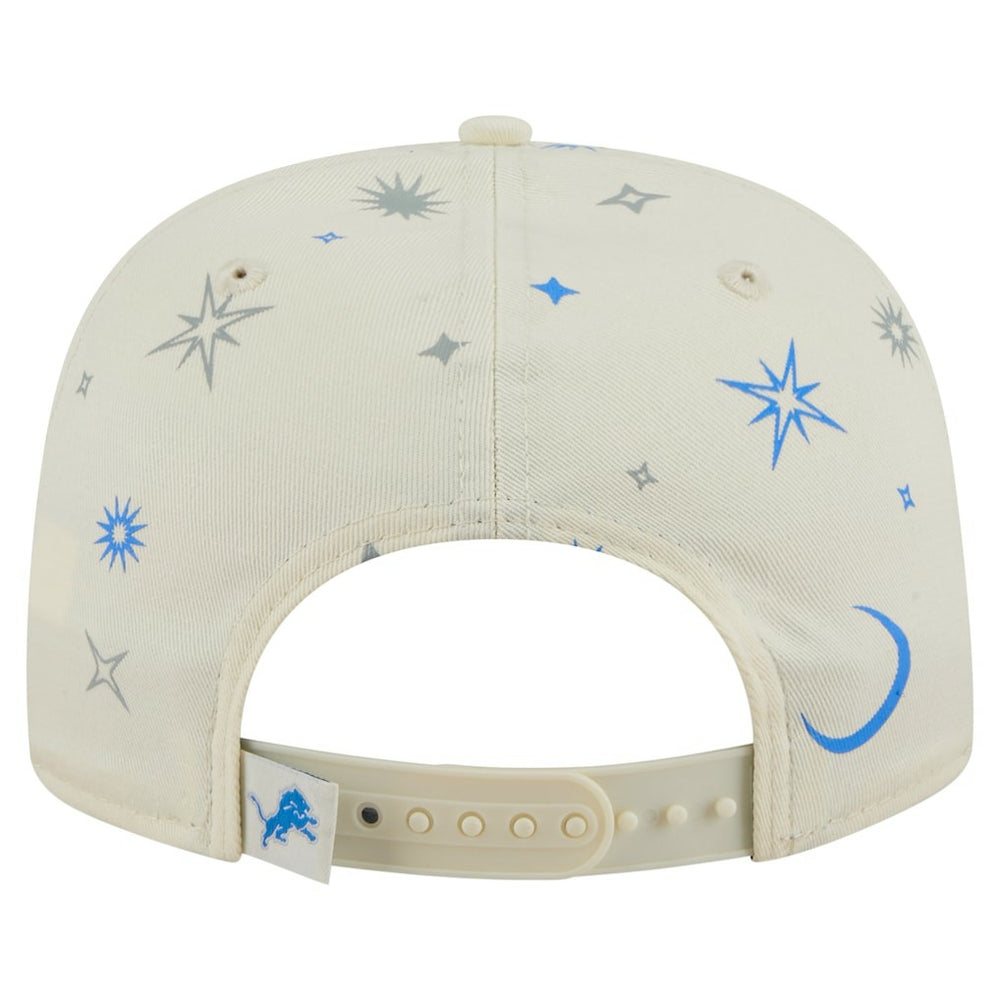 Detroit Lions New Era Celestial Golfer Snapback Hat - Cream online