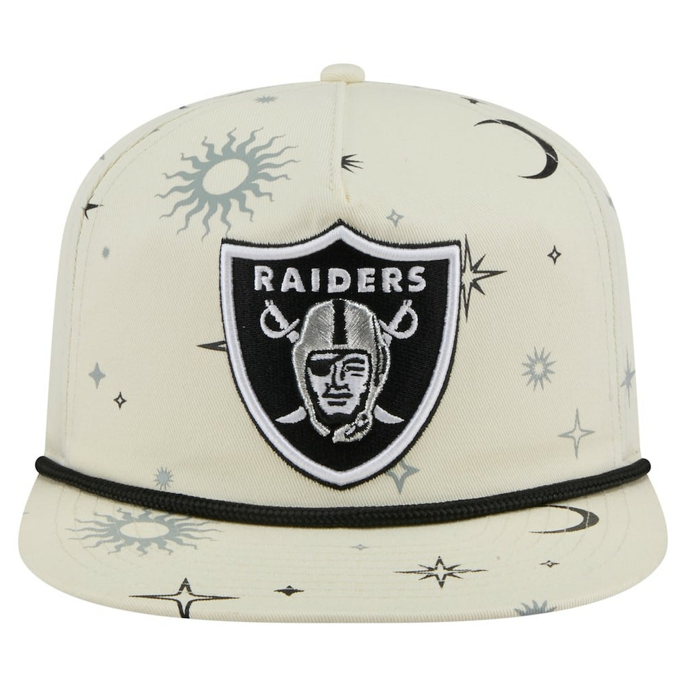 Las Vegas Raiders New Era Celestial Golfer Snapback Hat - Cream outlet