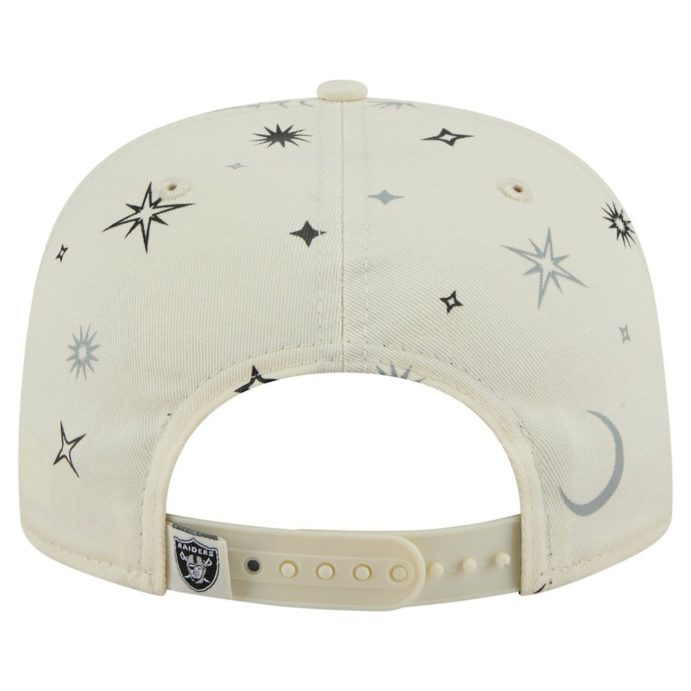 Las Vegas Raiders New Era Celestial Golfer Snapback Hat - Cream outlet